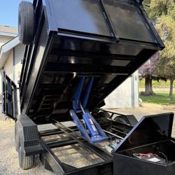 2025 Dump Trailer Scissor Lift W Ramps