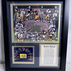 Notre Dame All-Time Greats Framed Collage