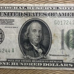 1928 A $100 Bill Circulated