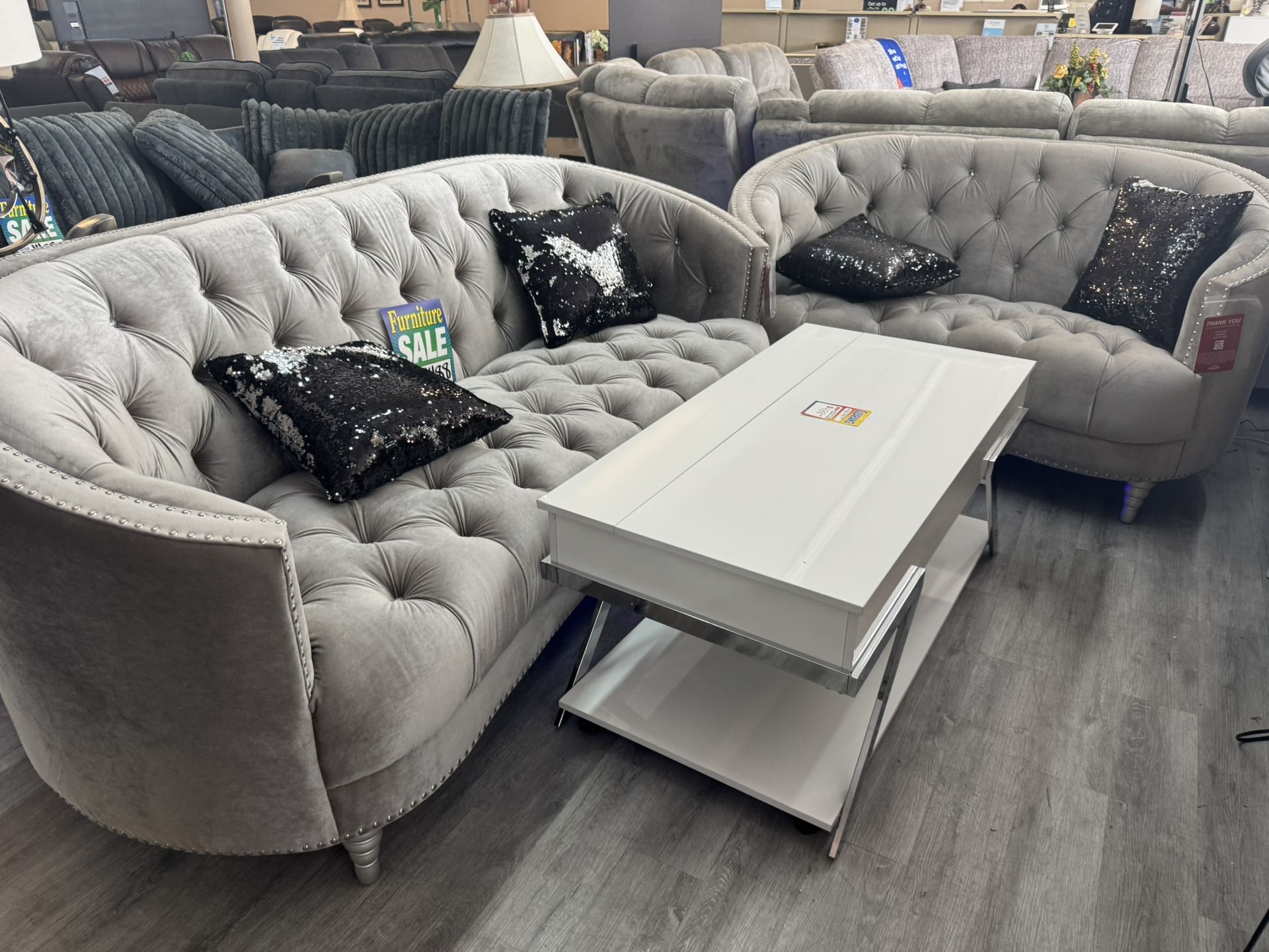 Grey Sofa And Loveseat 