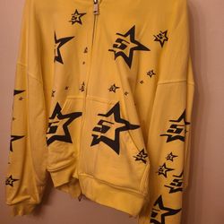 Like New Sp5der Zip Up Hoodie
