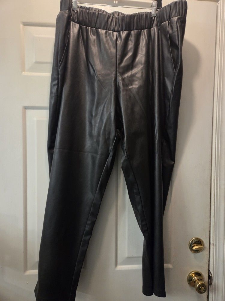 NWT Lisadnyc Leather Look Pants
