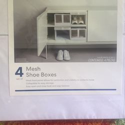 4 Mesh  Shoe Boxes