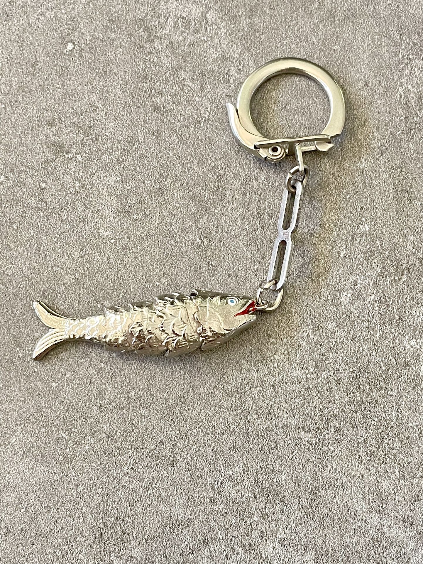 Vintage Flexi Fish Key Ring