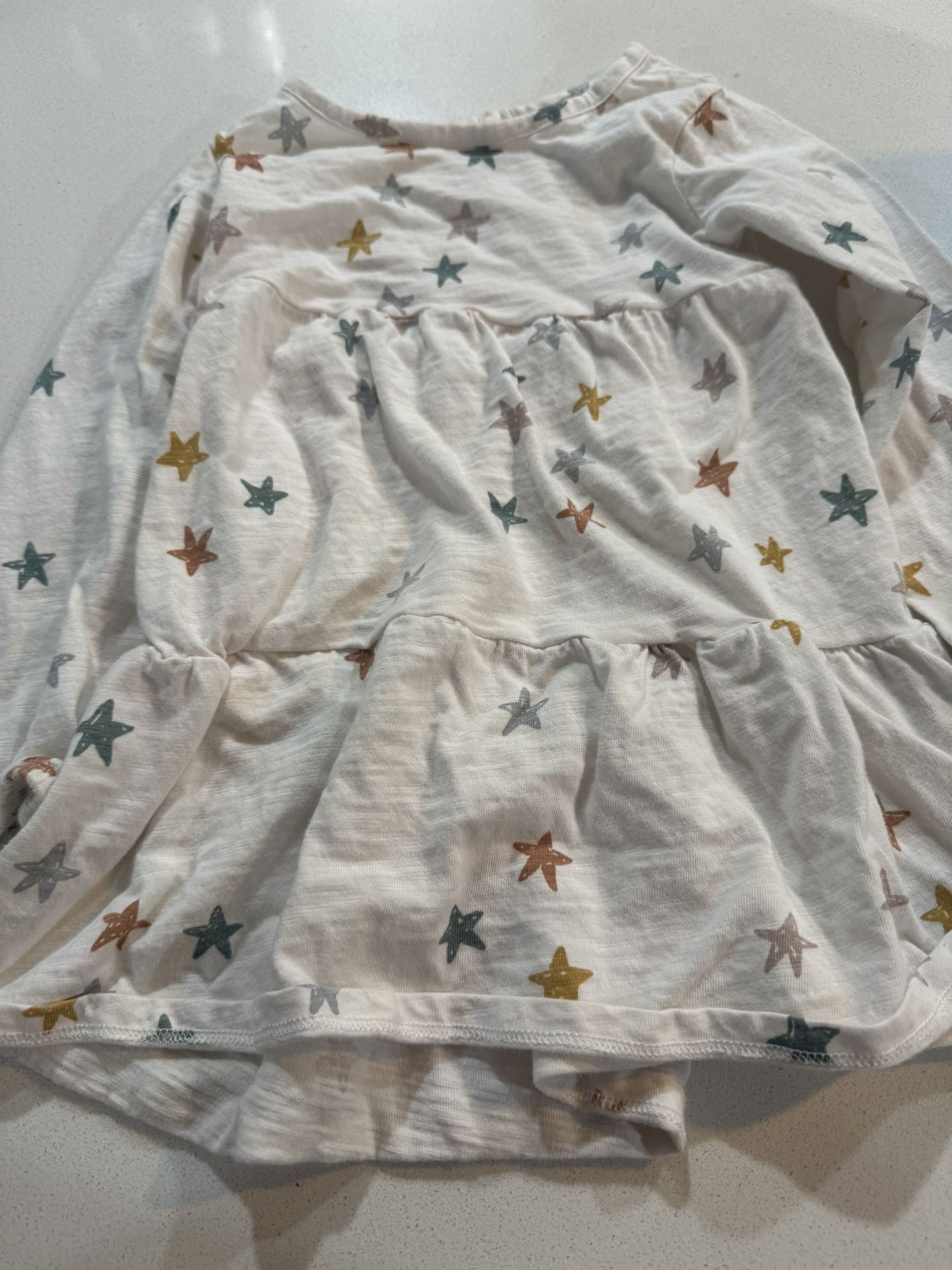 Lauren Conrad Toddler Star Patterned White Dress 2T