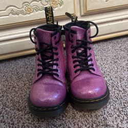 INFANT 1460 GLITTER LACE UP BOOTS