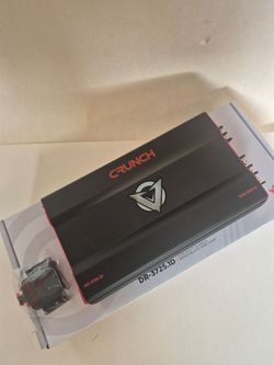 CRUNCH 3725 WATTS MONOBLOCK 1 OHM STABLE BUILT IN CROSSOVER WITH BASS CONTROL CAR AMPLIFIER
