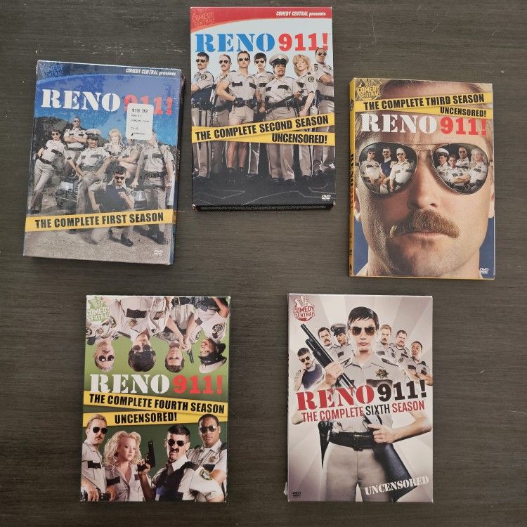 RENO 911 DVD Series, Seasons 1,2,3,4, & 6