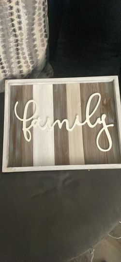 Family Wood Wall Sign Farmhouse Decor