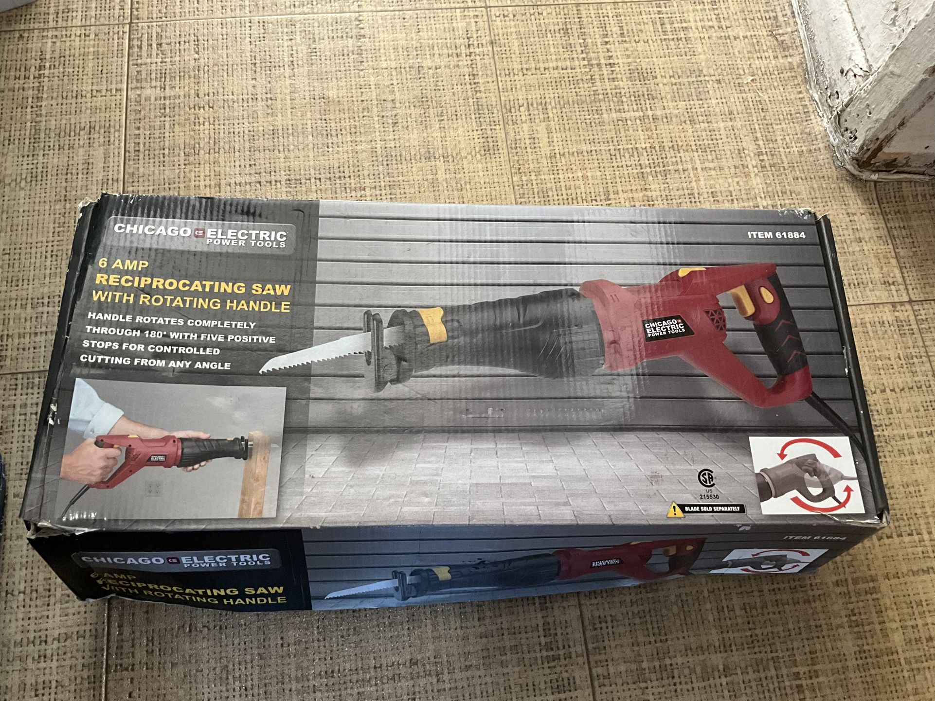 Chicago Electric Reciprocating Saw W/ Rotating Handle