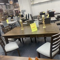 7 Pc Dinning Table Set $799
