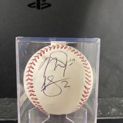 Mike Trout & Andrelton Simmons Autographed Baseball