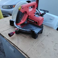 Nice Orange Miter Saw With 10 In Craftsman Blade Very Clean Like New. 