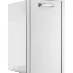 Stainless Steel Roll-Out Trash Bin for Outdoor Kitchen