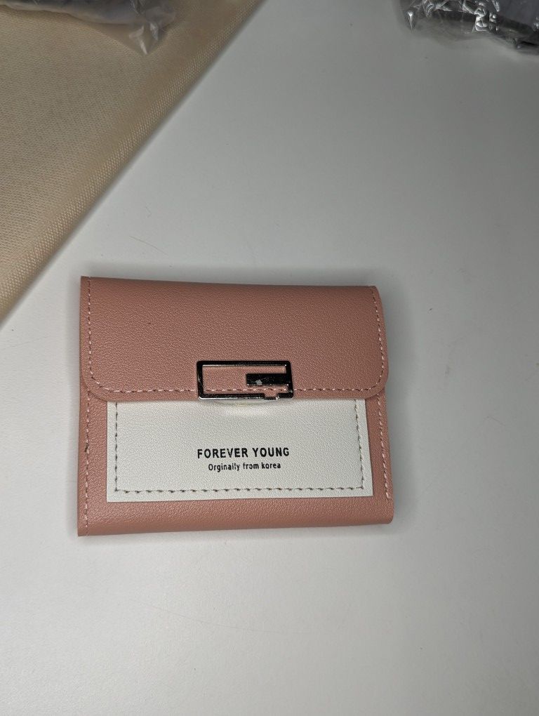 New PU Leather small Coine Money Purse Ladies Leather wallet for Women 2023 Lite Pink
