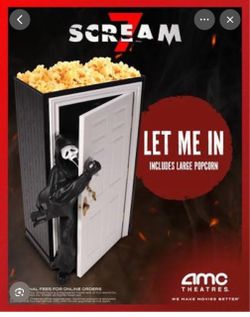Scream 7 AMC Limited Edition Popcorn Bucket