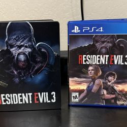 Resident Evil 3 Remake (PS4) With Steelbook