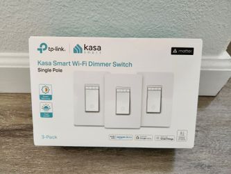 TP-Link Kasa Smart Wi-Fi Dimmer Switch (3-Pack) - Matter Compatible - New