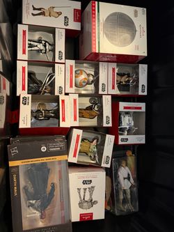 Star Wars unopened ornaments and figurines