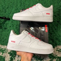 Supreme Air Force 1 box logo white