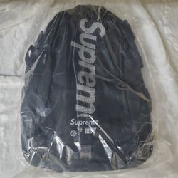 Supreme Backpack SS20 Blue Camo, Black,  Yellow, And Red