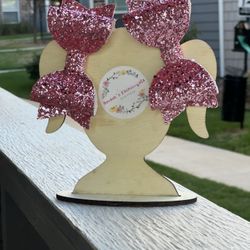 Chunky Glitter Pinch Color Girls Hair Bows 