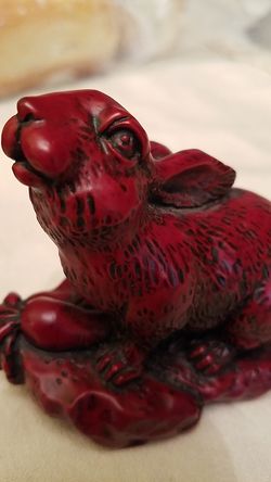 Pair of Cinnabar Rabbits