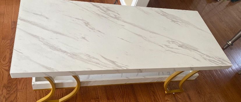 Faux Marble Coffee Table