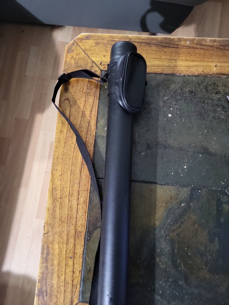 Black Leather Professional Cue Case