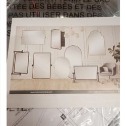 Black Framed Wall Mirrior 