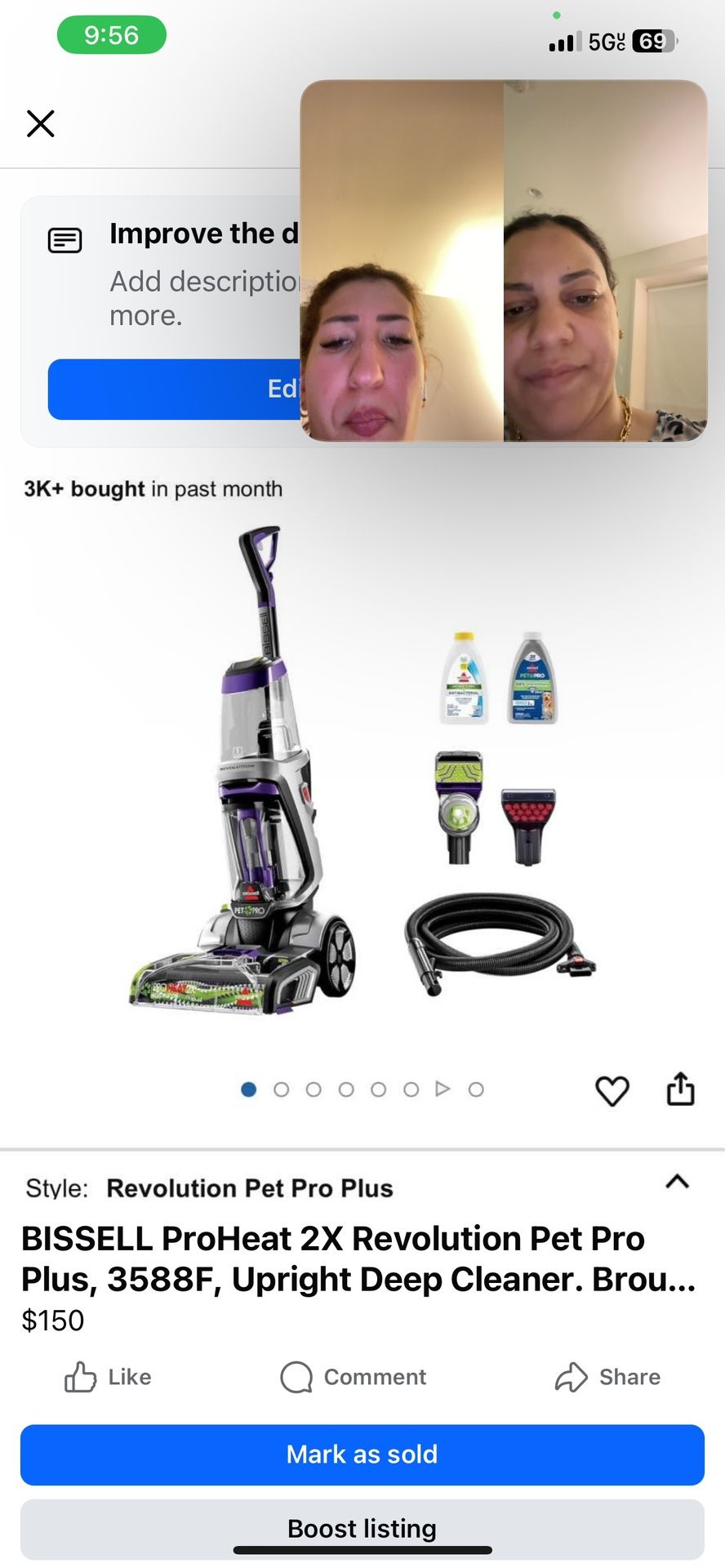 BISSELL ProHeat 2X Revolution Pet Pro Plus Deep Cleaner