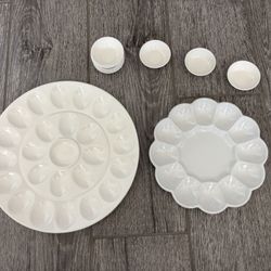 Assorted Ceramic Dishes/Paint Palettes