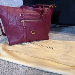 NEW Louis Vuitton Bordeaux Monogram Empreinte Leather Lumineuse GM