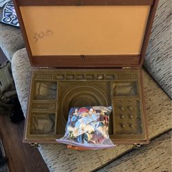 Vintage Casino Game Chest Roulette, Horse Racing, Chess, Checkers 