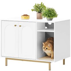 Cat Litter Box Enclosure Enclosed