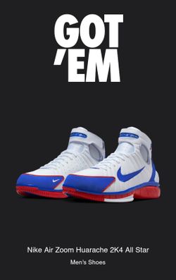 Nike Air Zoom Huarache 2K4 All Star Men's Size 10