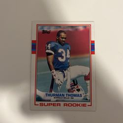 Thurman Thomas 1989 Football Topps Card