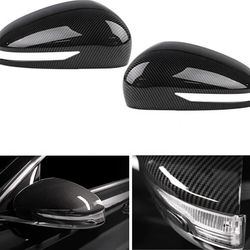 Cnaurda Carbon Fiber Style 2019-2025 Genesis G70 Mirror Cover Side Rearview Mirror Covers