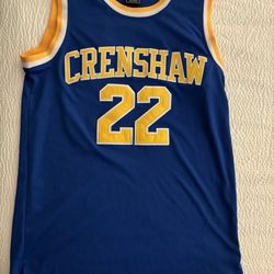 Crenshaw High School Love & Basketball #22 McCall Blue Jersey Size Small