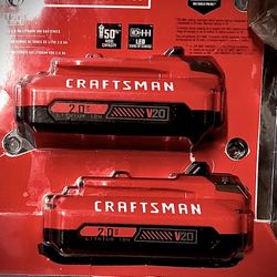 Craftsman 20V Lithium Ion Batteries
