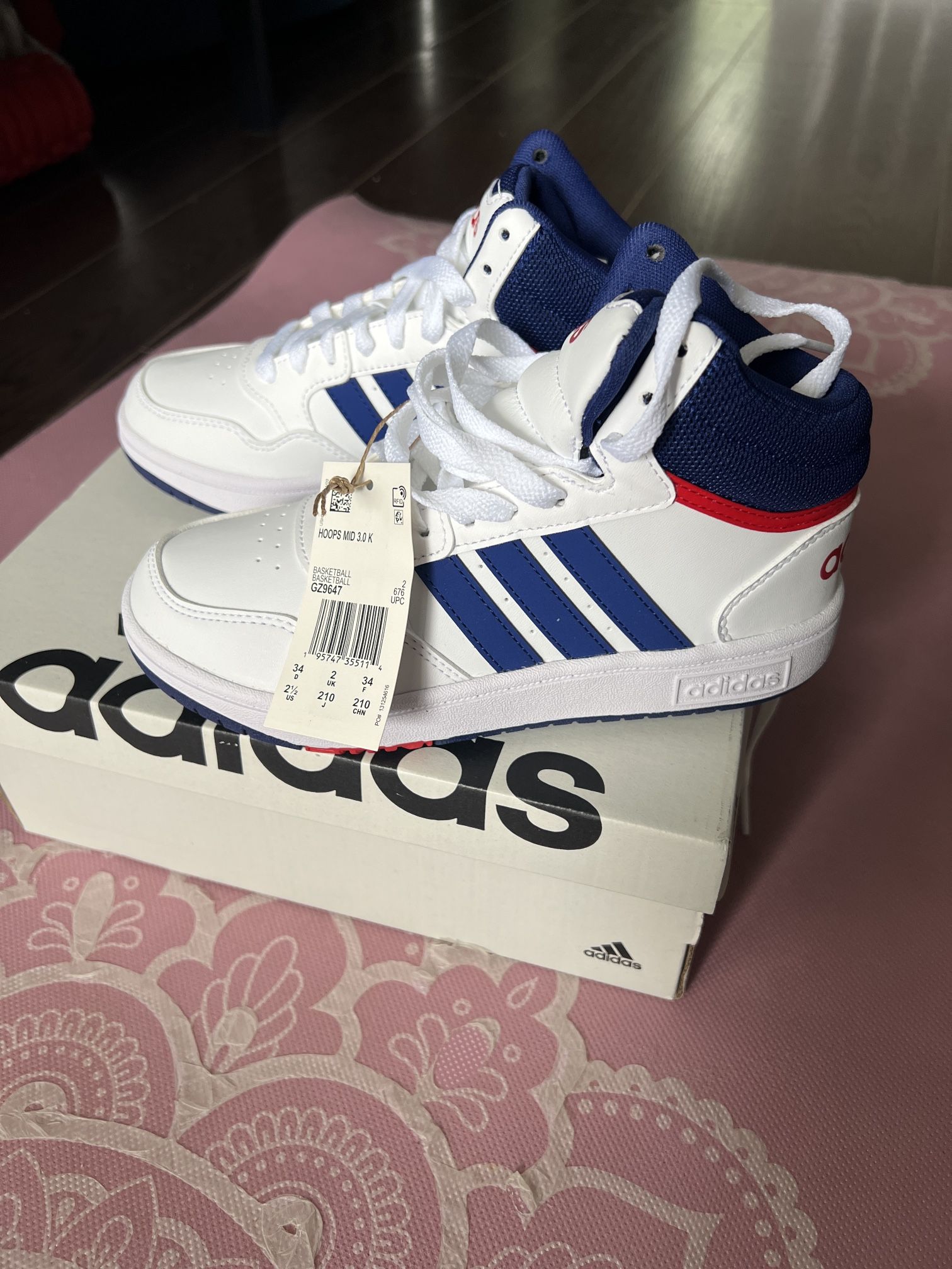 Adidas Hoops Mid 3.0 K GZ9647 Size 2,1/2