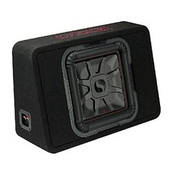 Kicker  46TL7T122 Solo-Baric L7T Series 12" 1200W Max Power 2 Ohms, Single Voice Coil Loaded Enclosed Car Subwoofer