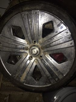 4 Chrome Rims With Good Tires