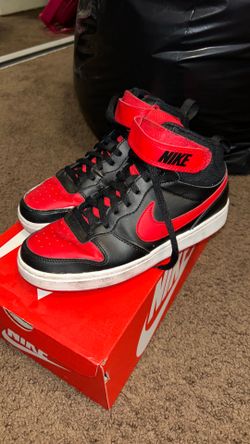 Nike Court Borough Mid 2 (GS) Black and Red
