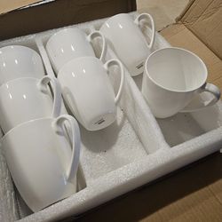 Set Of Porcelain Qoutique Cup, only 7 pieces. New