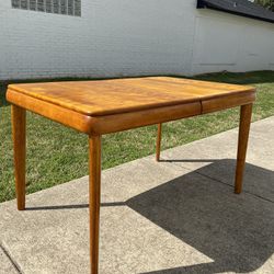 Mid Century Modern Heywood Wakefield Solid Wood Dining Table