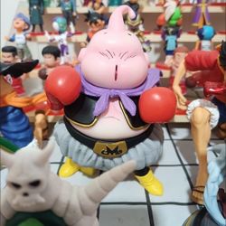 Boxing Fighter Cape Buu 14cm Dragon Ball Anime Collectible Figure, Trendy GK Model Toy, Car Decoration Ornament, Gift Statue.