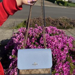 Coach Klare Crossbody In Marble Blue