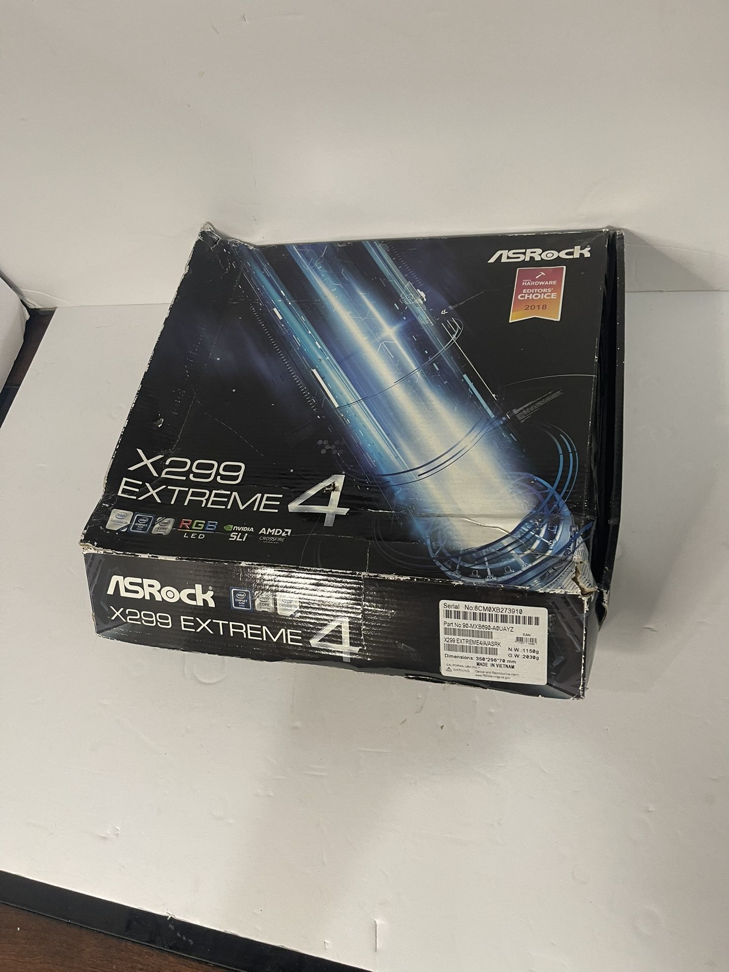 ASRock X299 EXTREME4 LGA 2066 Intel X299 SATA 6Gb/s USB 3.1 ATX Intel Motherboar