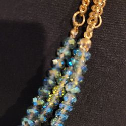 Triple Strand Swarovski Crystal Necklace 